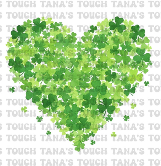 St. Patrick’s Day HEART DTF PRINT