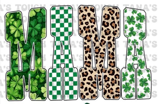 St. Patrick’s Day MAMA CHEETAH- DTF PRINT