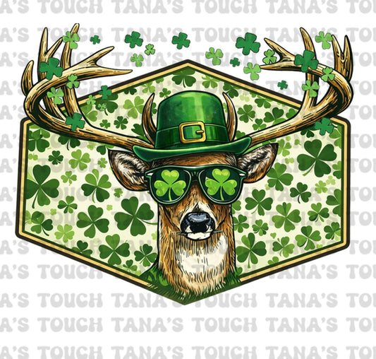 St. Patrick’s Day Deer- DTF PRINT